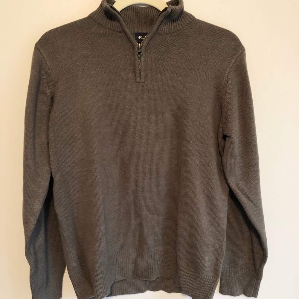 Children’s Place Grey Boys Sweater Zip-Up Size XL
